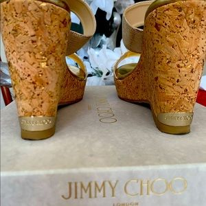 Gorgeous Jimmy Choo Wedges that just do not fit me. Very lightly worn from Saks